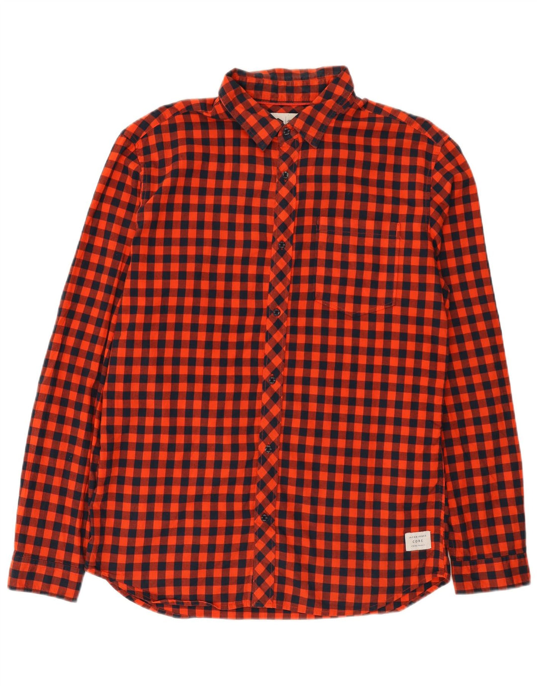 Ανδρικό πουκάμισο Jack & Jones Slim Fit XL Red Gingham Cotton