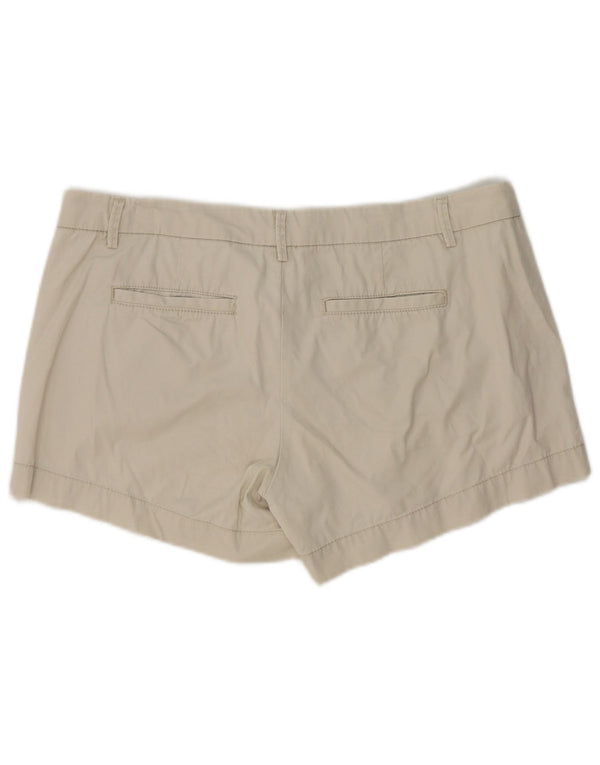 Benetton Γυναικείο Σορτς Chino UK 14 Μεγάλο W36 Μπεζ βαμβακερό