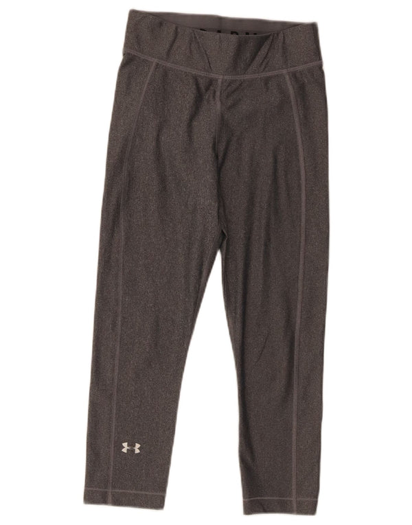Under Armour Γυναικείο Heat Gear Capri Leggings UK 4 XS Grey Polyester