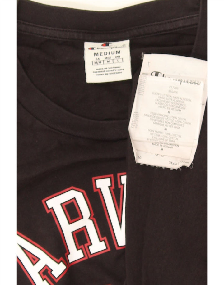 Ανδρικό T-Shirt Champion Harvard Graphic Top Μεσαίο μαύρο βαμβακερό
