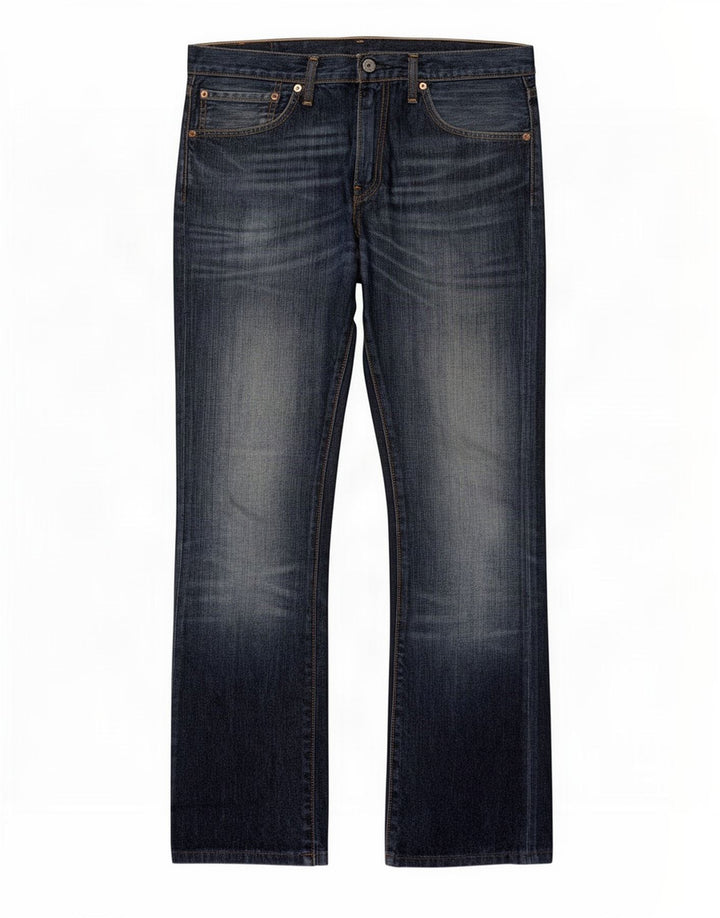 Levi's Mens 527 Bootcut Jeans W34 L31 Navy Blue Cotton