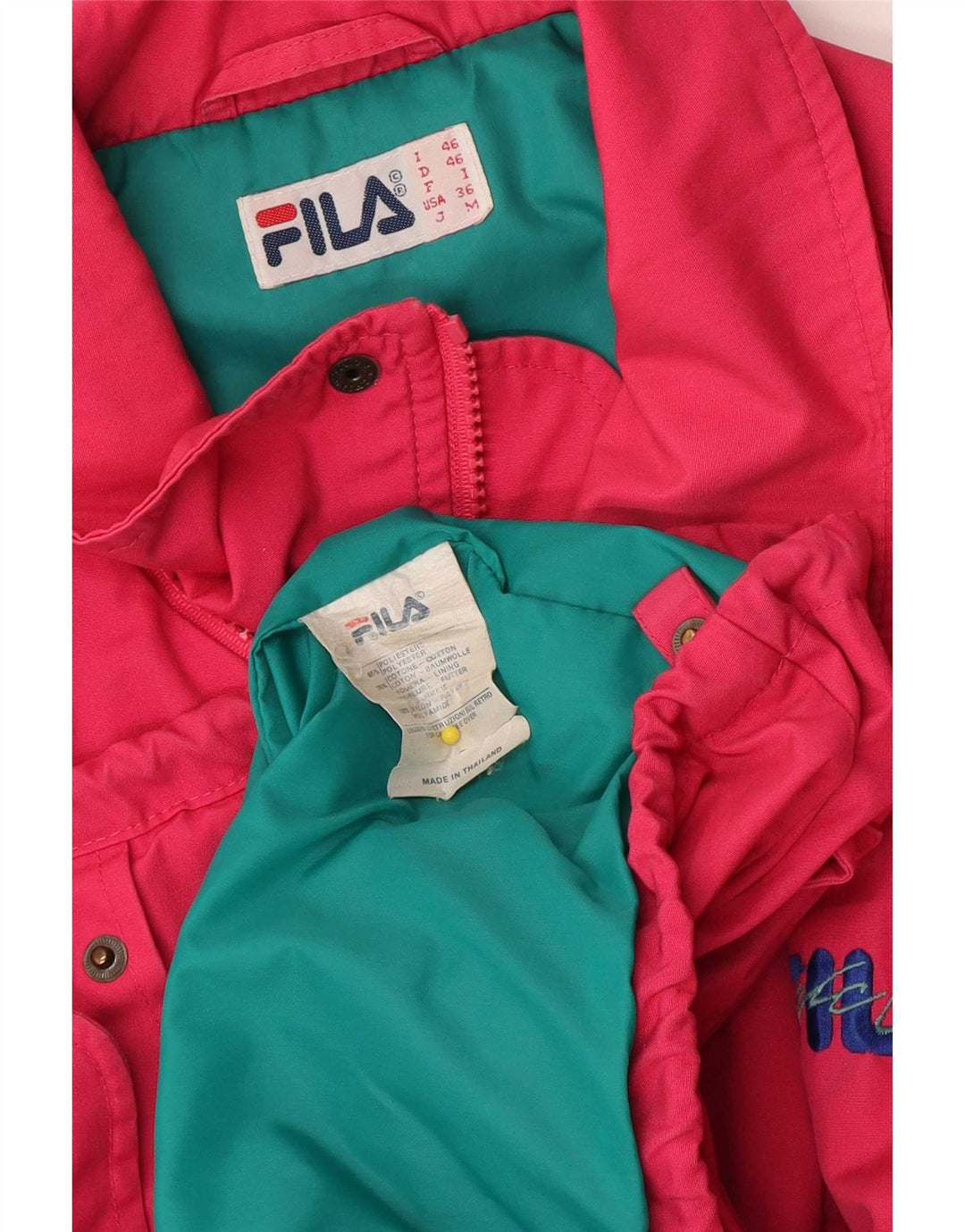 Fila Γυναικείο Μπουφάν Windbreaker IT 46 Small Pink Polyester