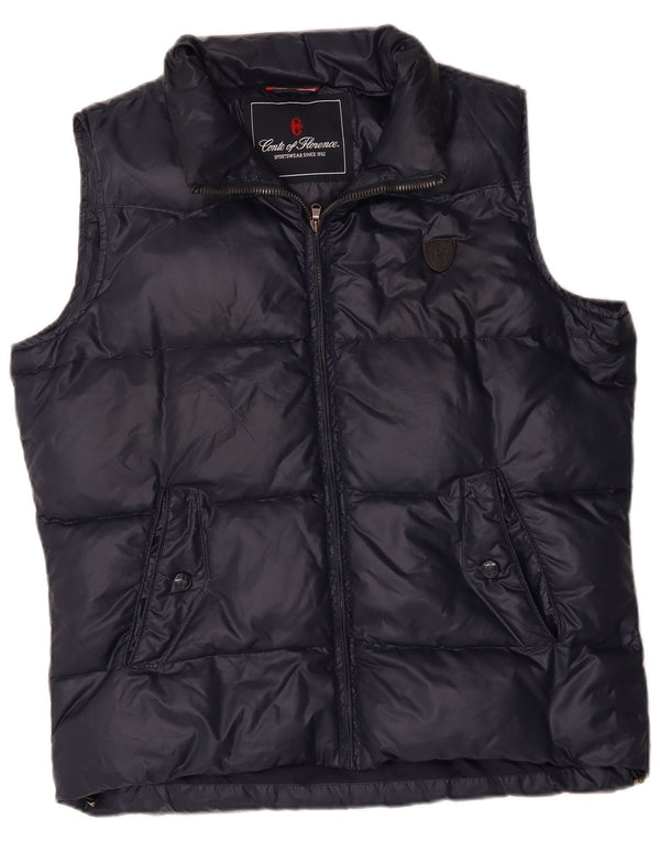 Conte of Florence Ανδρικό padded Gilet UK 42 XL Navy Blue Polyester