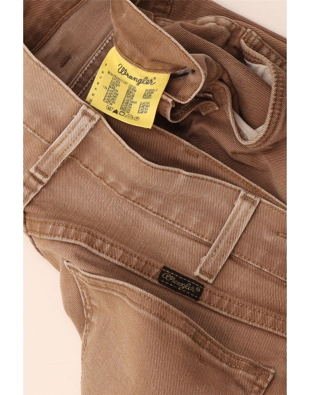 Ανδρικό Slim Jeans Wrangler W31 L34 Καφέ βαμβακερό