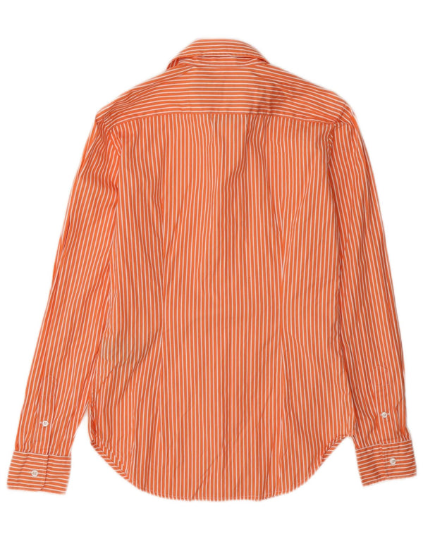 Ralph Lauren Γυναικείο Πουκάμισο US 4 Small πορτοκαλί ριγέ βαμβακερό