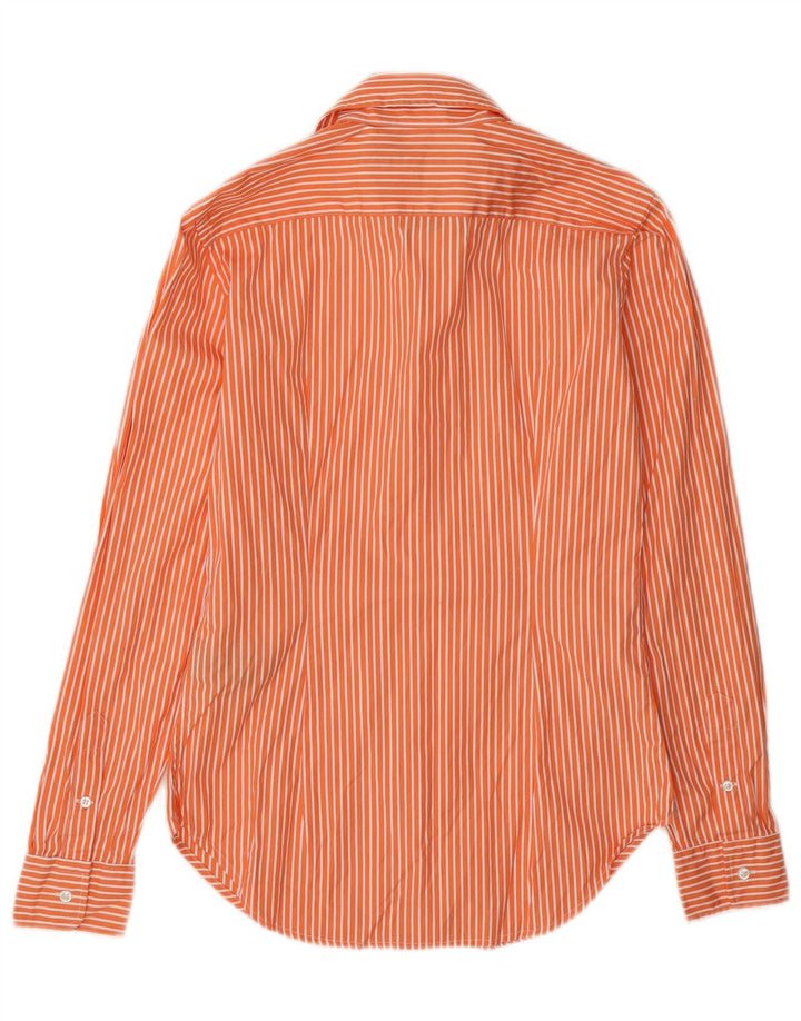 Ralph Lauren Γυναικείο Πουκάμισο US 4 Small πορτοκαλί ριγέ βαμβακερό
