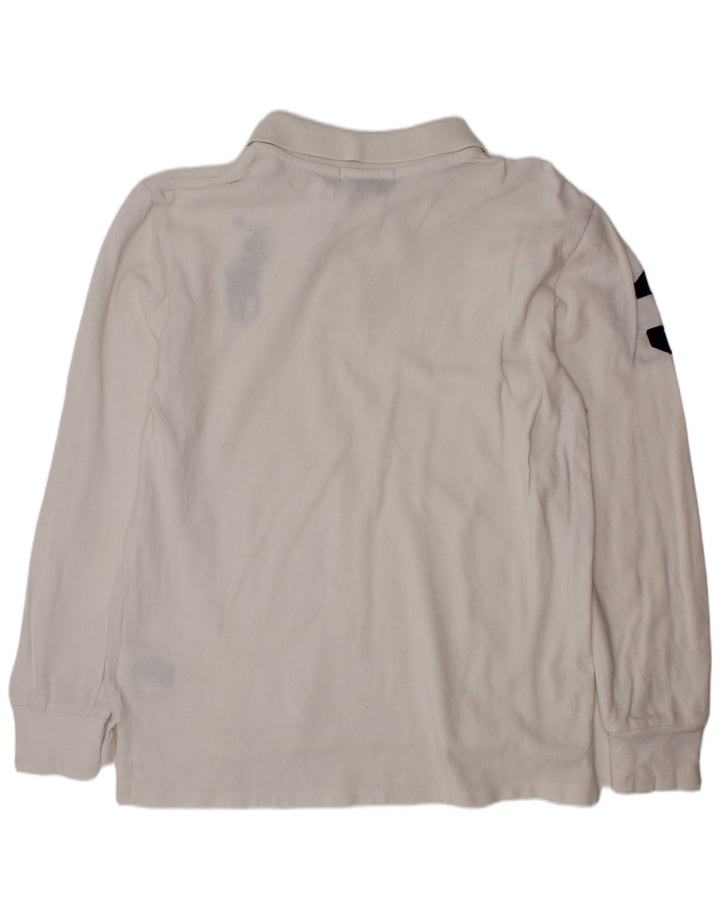 POLO RALPH LAUREN Αγόρια γραφικό μπλουζάκι πόλο 10-11 ετών Μεσαίο λευκό