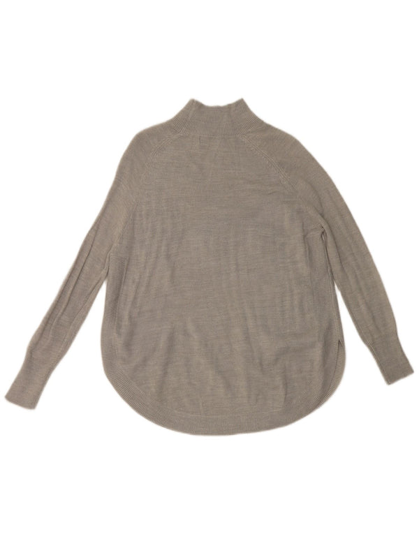 Marks & Spencer Womens Turtle Neck Jumper Sweater UK 6 XS Grey