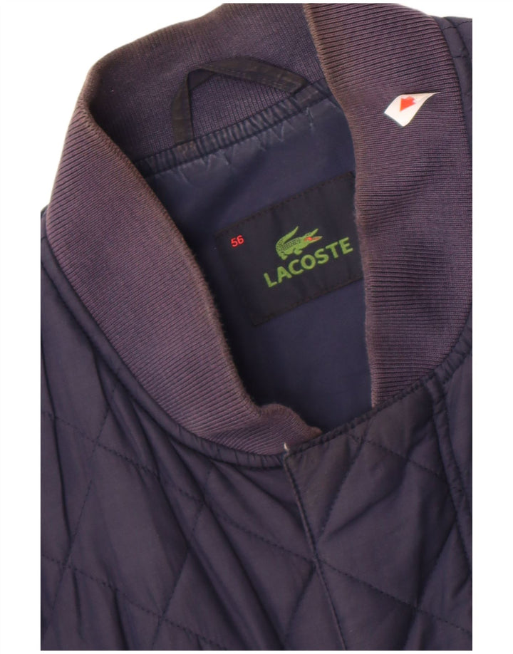 Ανδρικό καπιτονέ μπουφάν Lacoste IT 56 3XL Navy Blue Polyester
