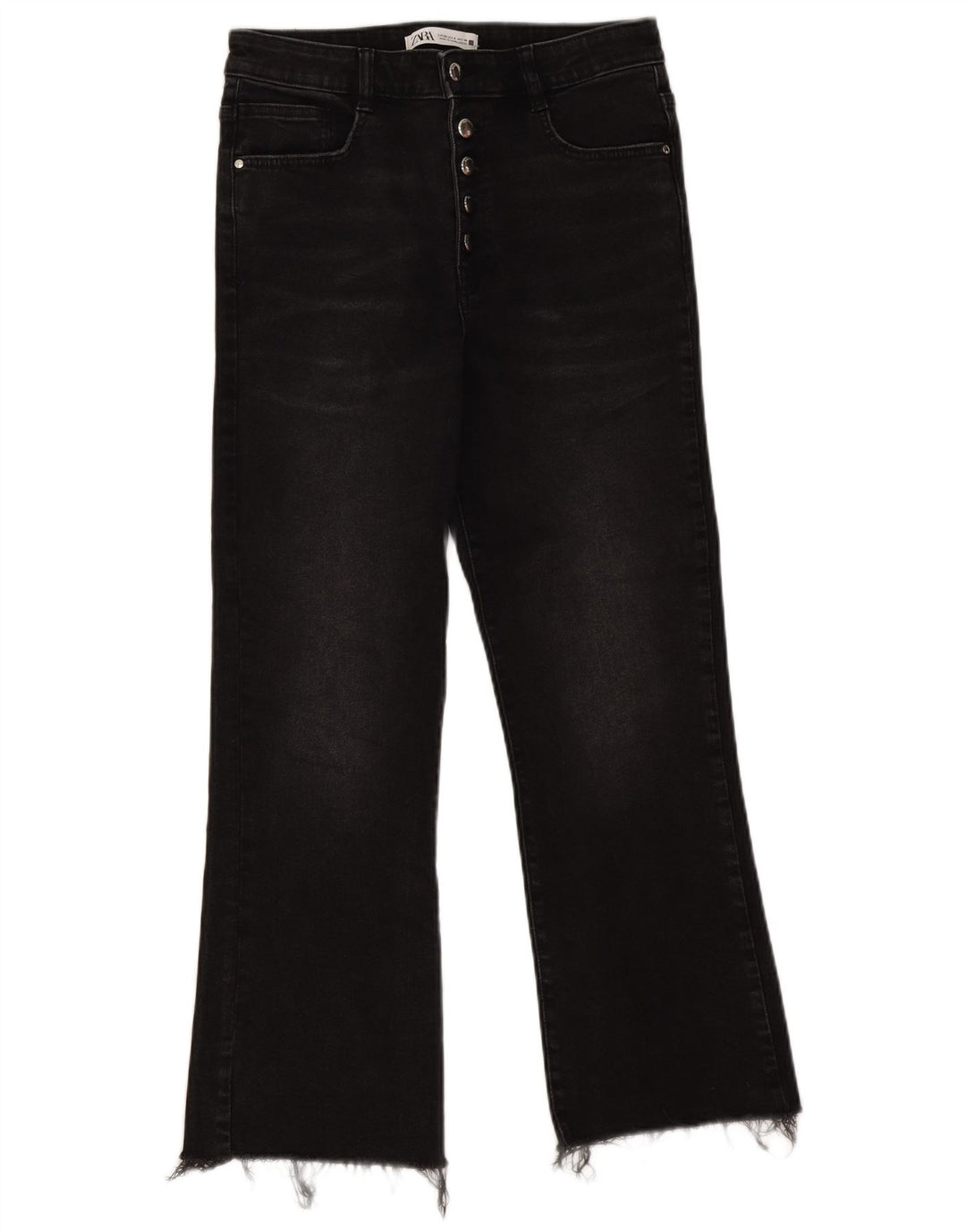 Zara Γυναικείο Τζιν μποτάκι EU 40 Medium W30 L26 Μαύρο βαμβακερό