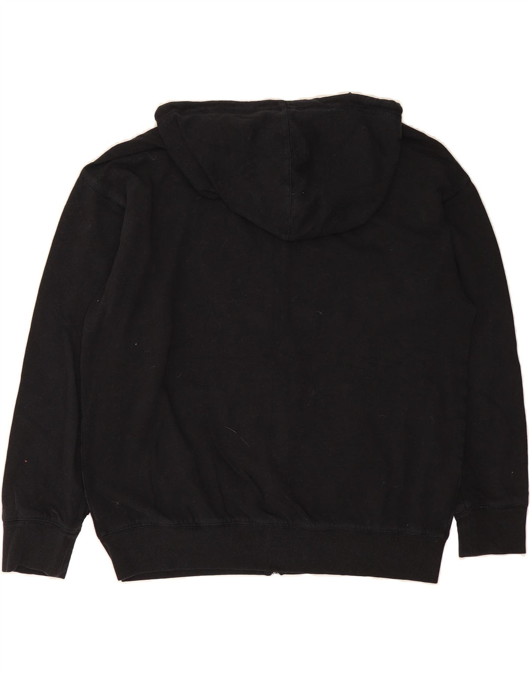 EDDIE BAUER Womens Oversized Zip Hoodie Sweater UK 14 Medium Black Cotton Vintage Eddie Bauer and Second-Hand Eddie Bauer from Messina Hembry 