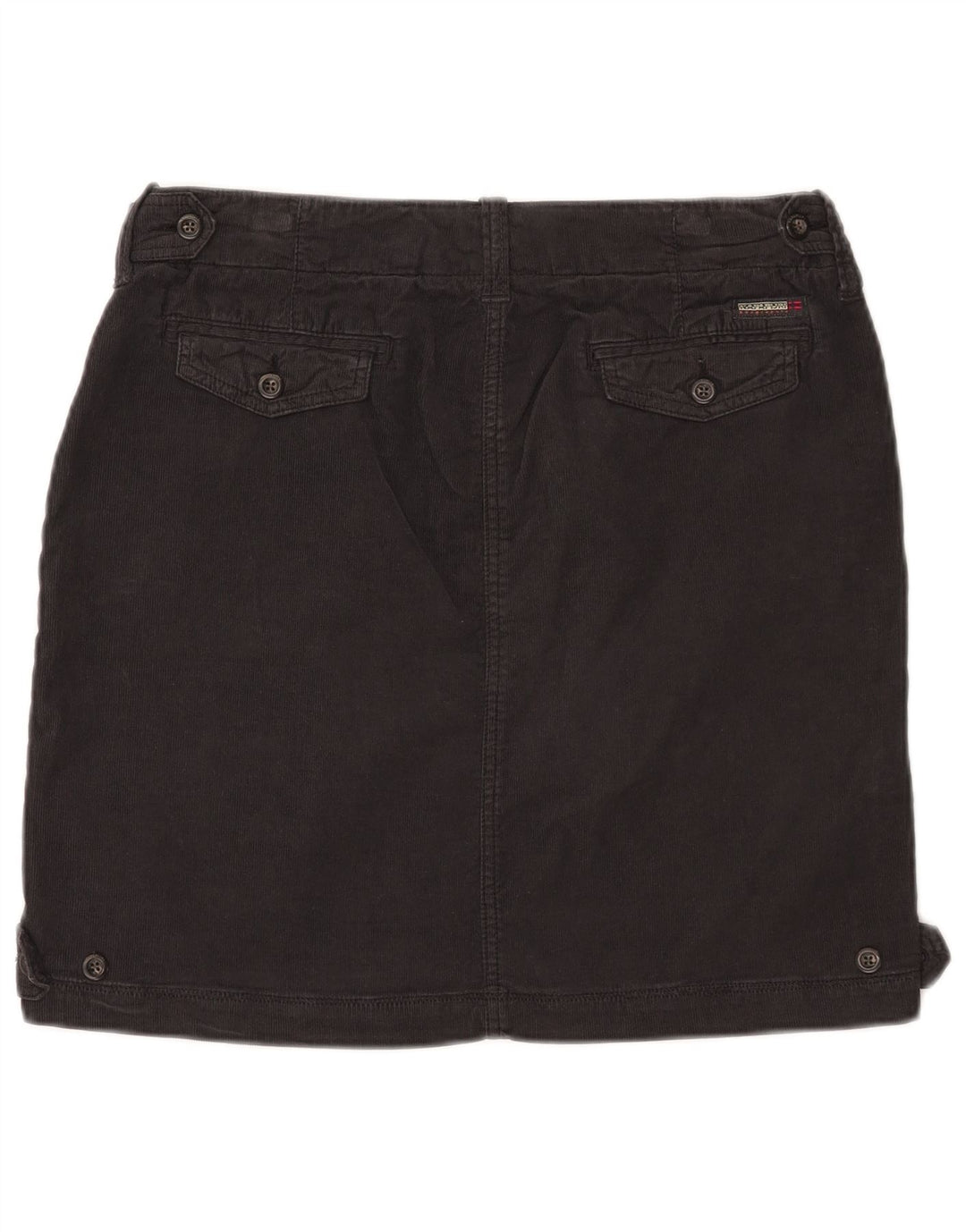 NAPAPIJRI Γυναικεία Geographic Κοτλέ φούστα IT 44 Medium W32 Μαύρη βαμβακερή