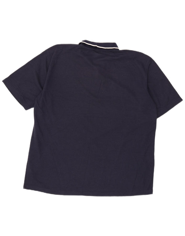 Umbro Mens Polo Shirt 2XL Navy Blue Polyester
