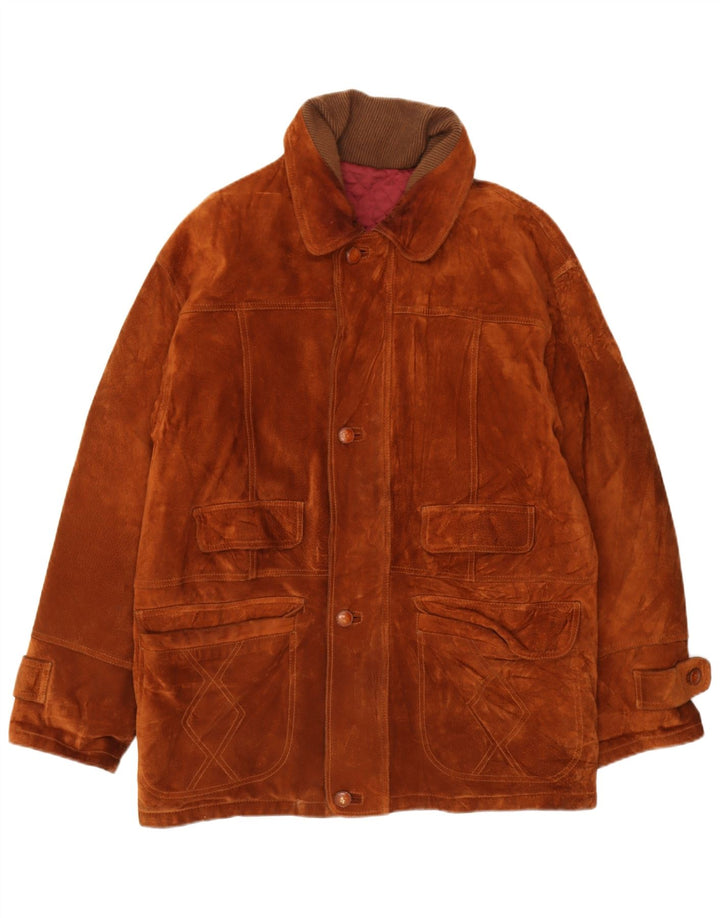 Vintage Ανδρικό Δερμάτινο Μπουφάν IT 48 Δερμάτινο Μεσαίο Καφέ