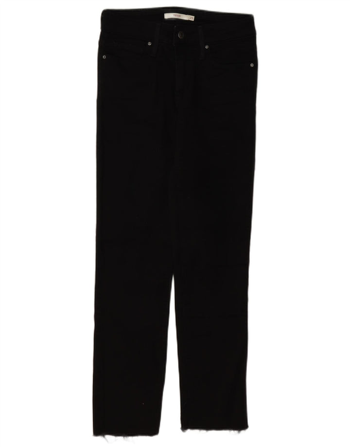 Levi's Womens 712 Slim Jeans W25 L27 Μαύρο βαμβακερό