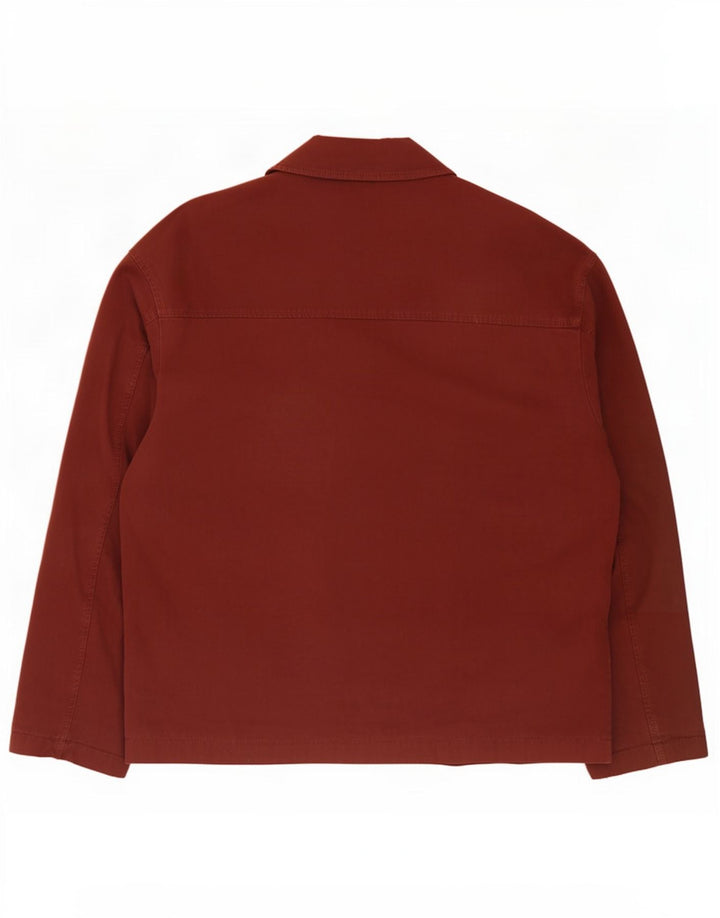 Zara Ανδρικό Bomber Jacket UK 40 μεγάλο βαμβακερό μπορντό