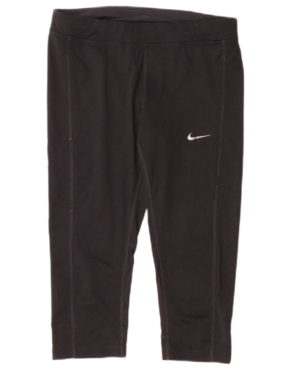 Γυναικεία κολάν Nike Dri Fit Capri UK 10 Small Black Polyester Sports