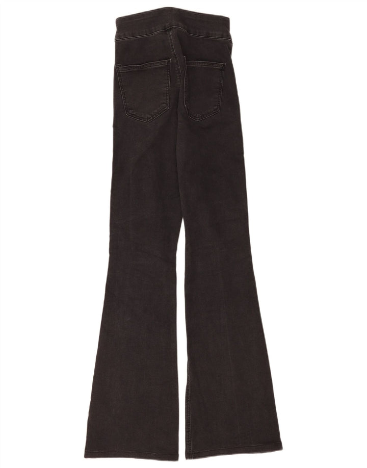 Topshop Γυναικείο Τζιν τριών ρίγες με φλάντζα W26 L29 μαύρο βαμβακερό