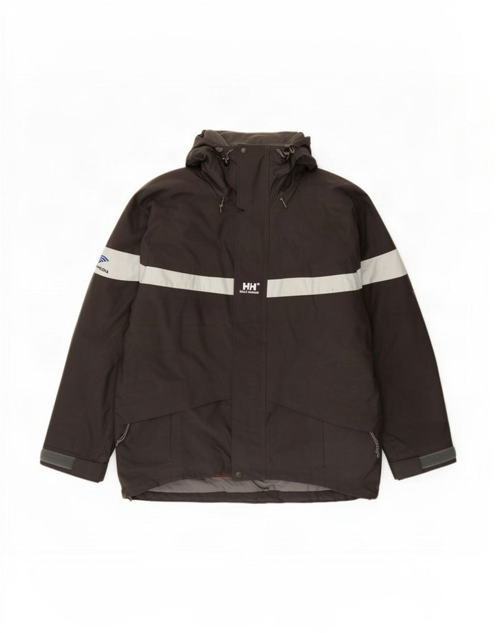 Ανδρικό μπουφάν με κουκούλα Helly Hansen UK 38 Medium Grey Colourblock