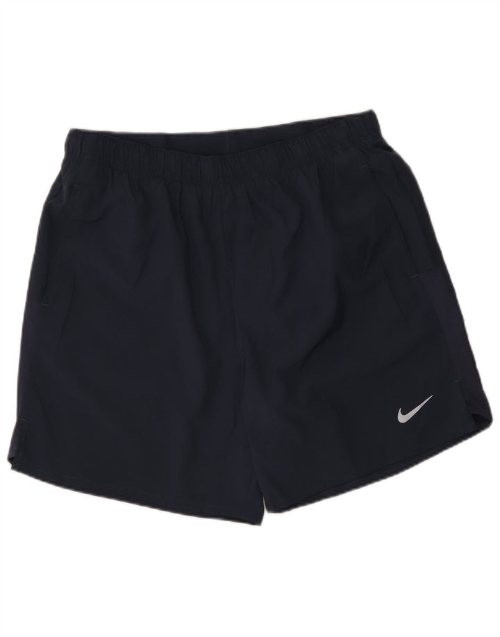 Ανδρικό αθλητικό σορτς Nike Dri Fit με μεγάλο μπλε ναυτικό πολυεστέρα