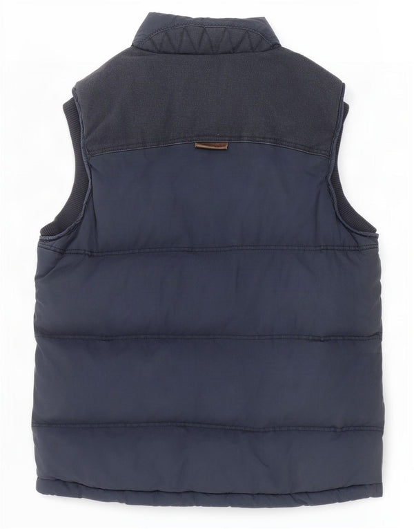 Fat Face Ανδρικό Gilet UK 38 Medium Navy Blue βαμβακερό