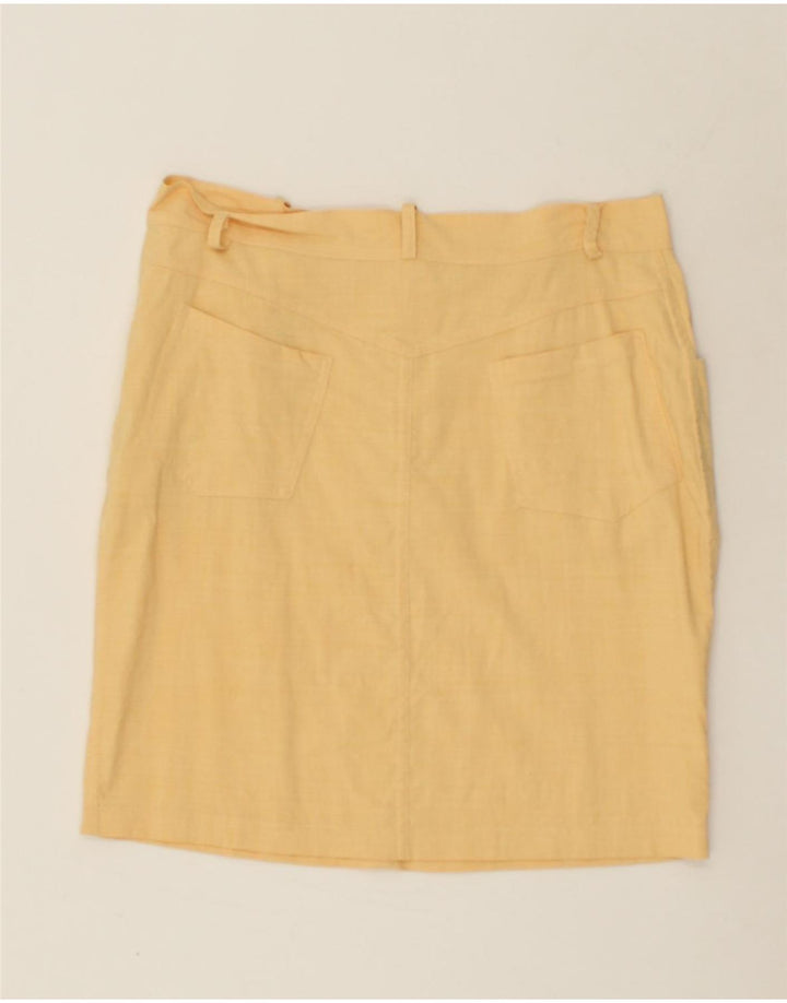 VINTAGE Womens Straight Skirt W32 Large  Yellow | Vintage Vintage | Thrift | Second-Hand Vintage | Used Clothing | Messina Hembry 