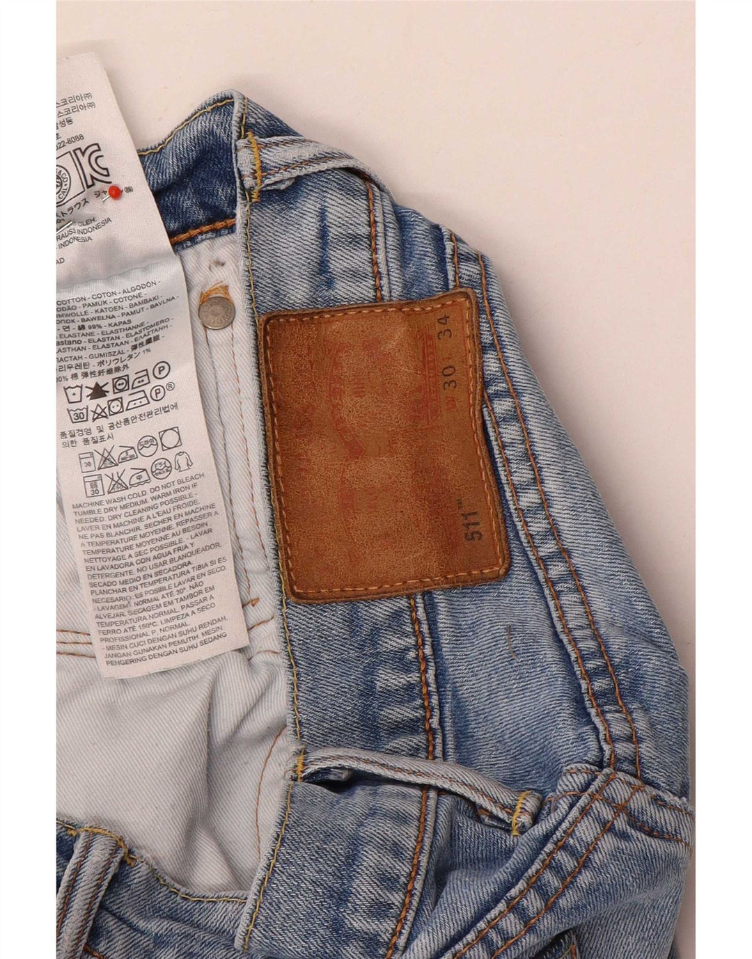 Levi's Mens 511 Slim Jeans W30 L34 Blue