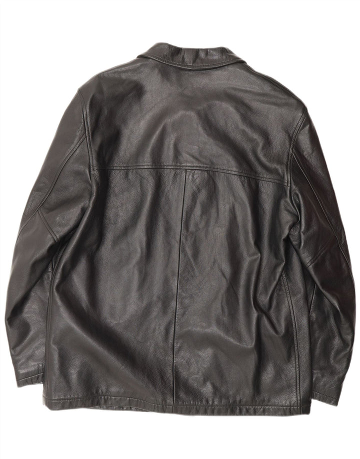 STEWART Ανδρικό Δερμάτινο Μπουφάν UK 44 2XL Μαύρο Δερμάτινο Classic