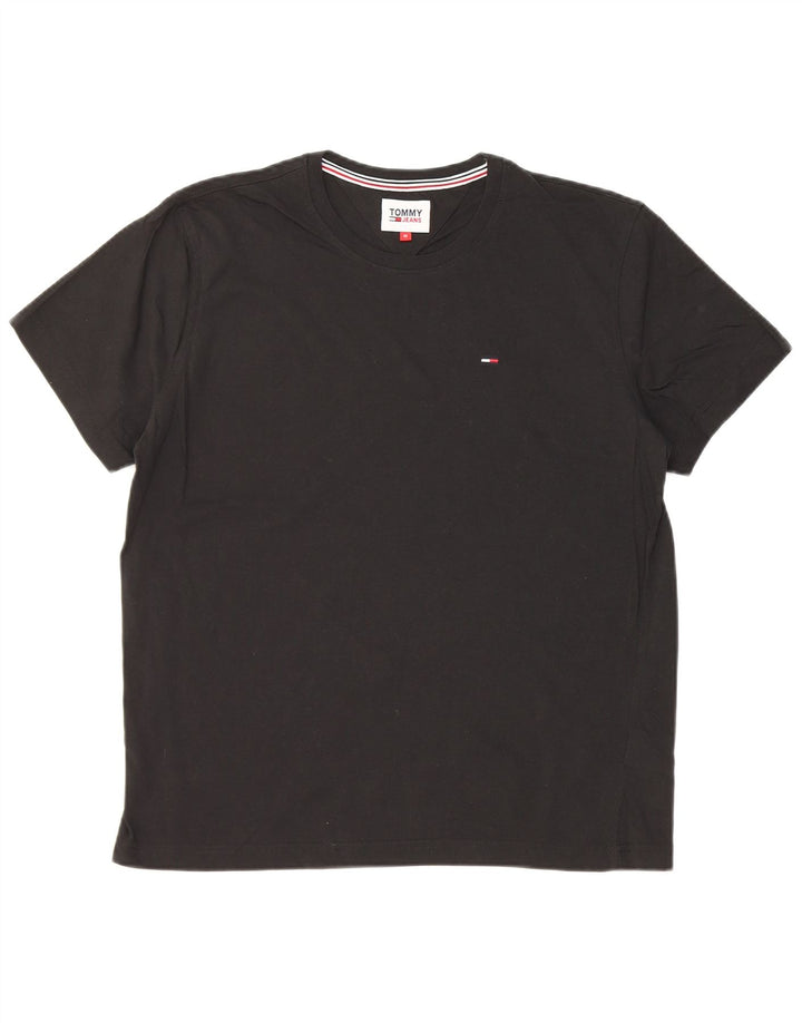 Ανδρικό T-Shirt Tommy Hilfiger Top Μεσαίο μαύρο βαμβακερό