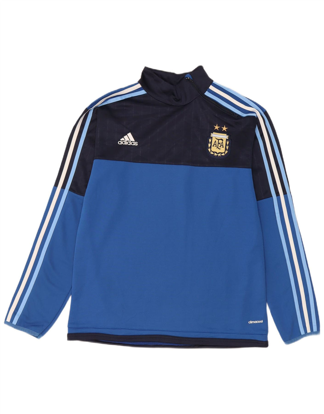 Adidas Ανδρική φόρμα γραφικών πουλόβερ Climacool Top Large Blue Colourblock