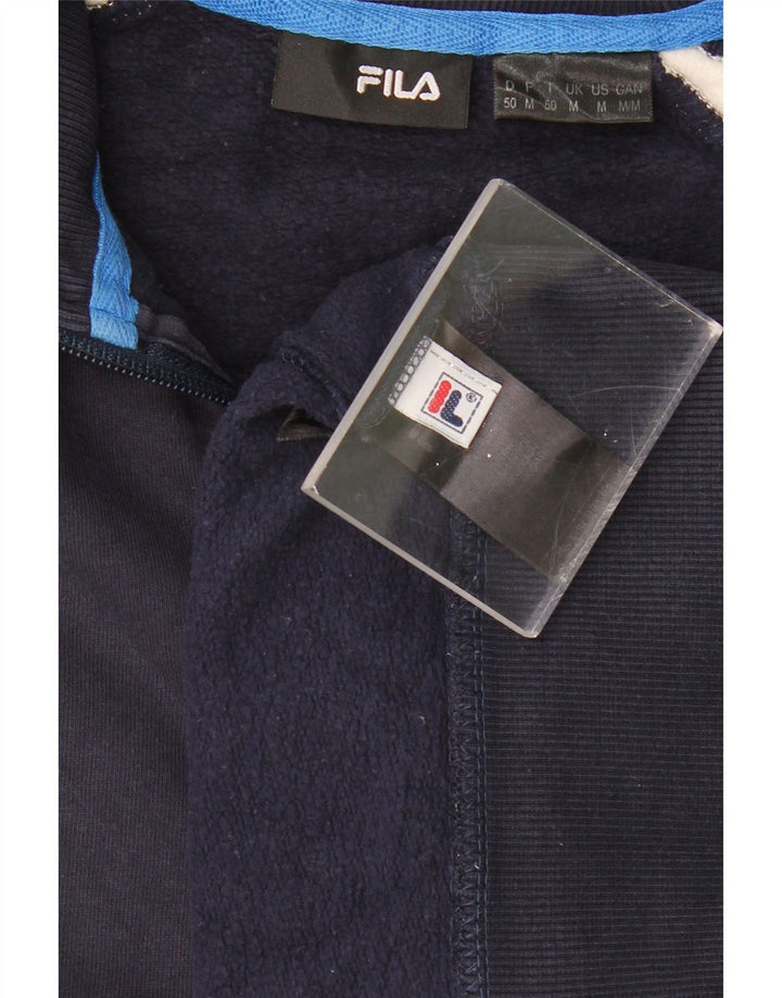 Ανδρικό φούτερ με φερμουάρ FILA Jumper Medium Navy Blue Colourblock