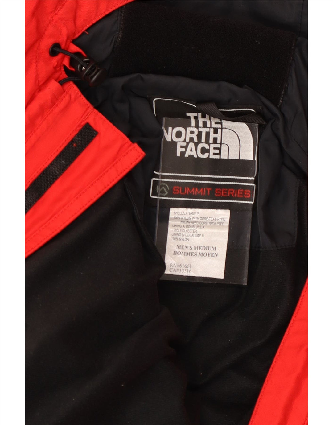 The NORTH FACE Ανδρικό μπουφάν με κουκούλα αντιανεμικό UK 38 Medium Red Colourblock