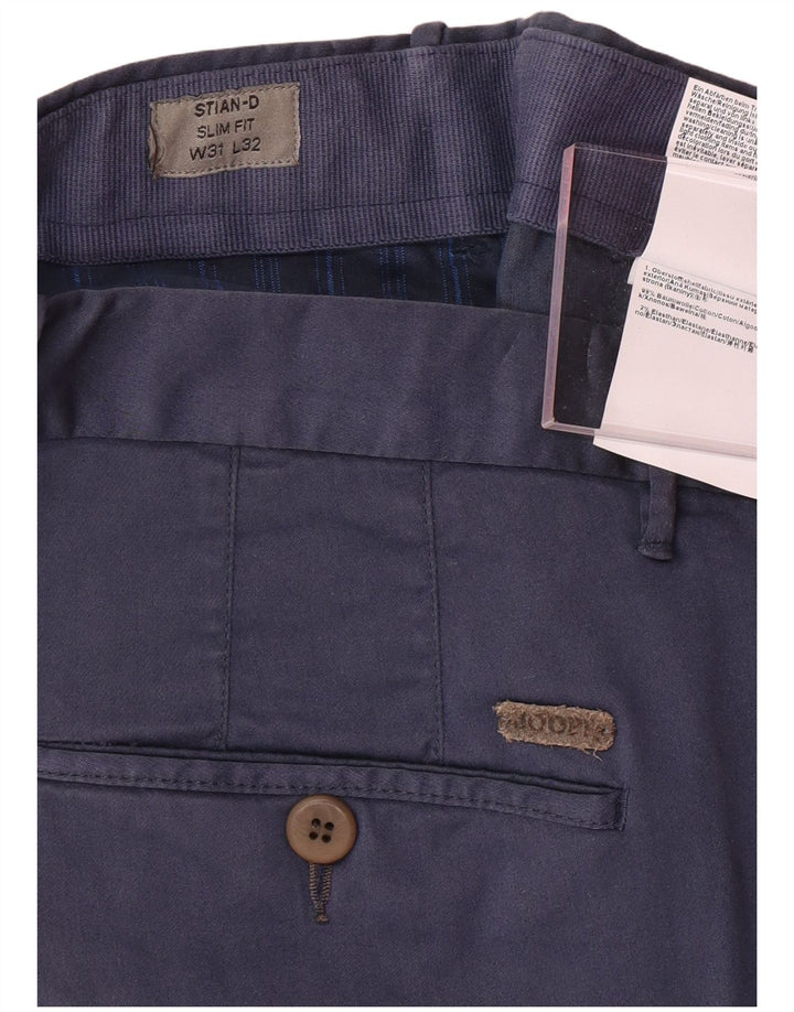 Ανδρικό παντελόνι Chino JOOP Slim Fit W31 L32 Navy Blue Cotton