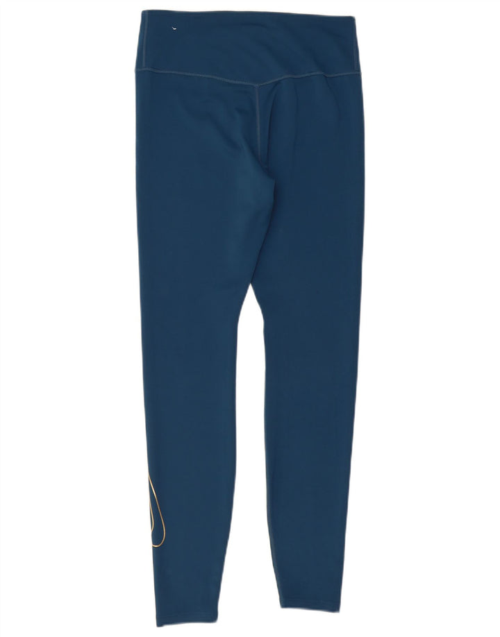 Γυναικείο κολάν Nike Dri Fit Graphic UK 12 Medium Blue Polyester