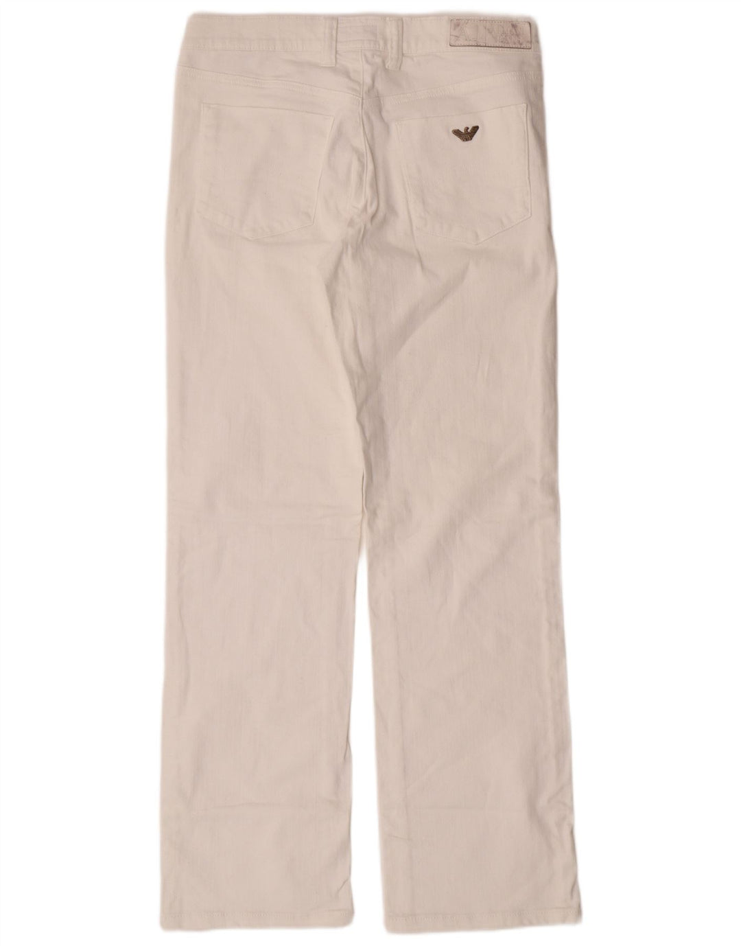 Armani Γυναικείο κανονικό τζιν ίσιο W29 L30 Λευκό βαμβακερό