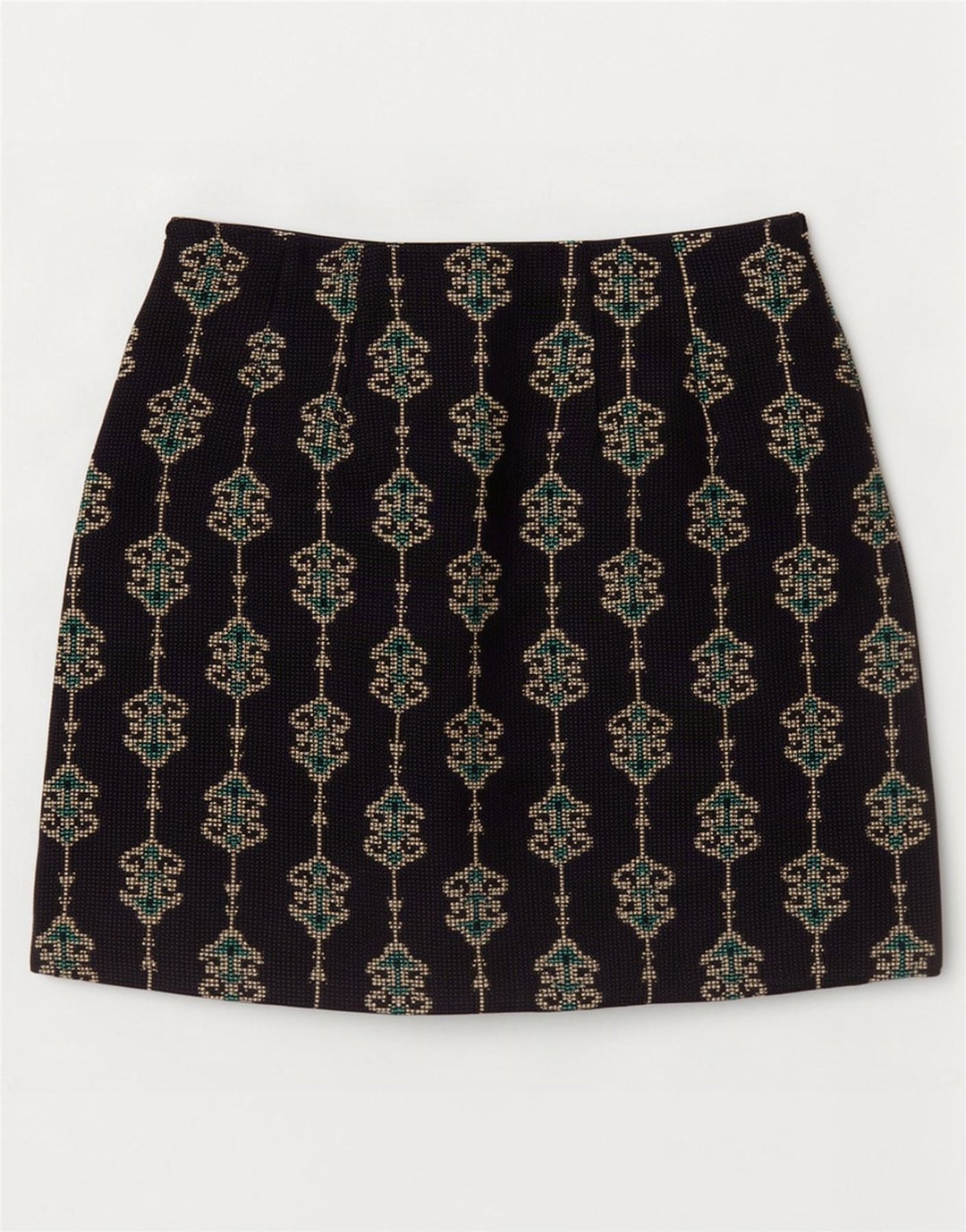 Zara Γυναικεία Μίνι Φούστα XS W24 Navy Blue Paisley Polyester