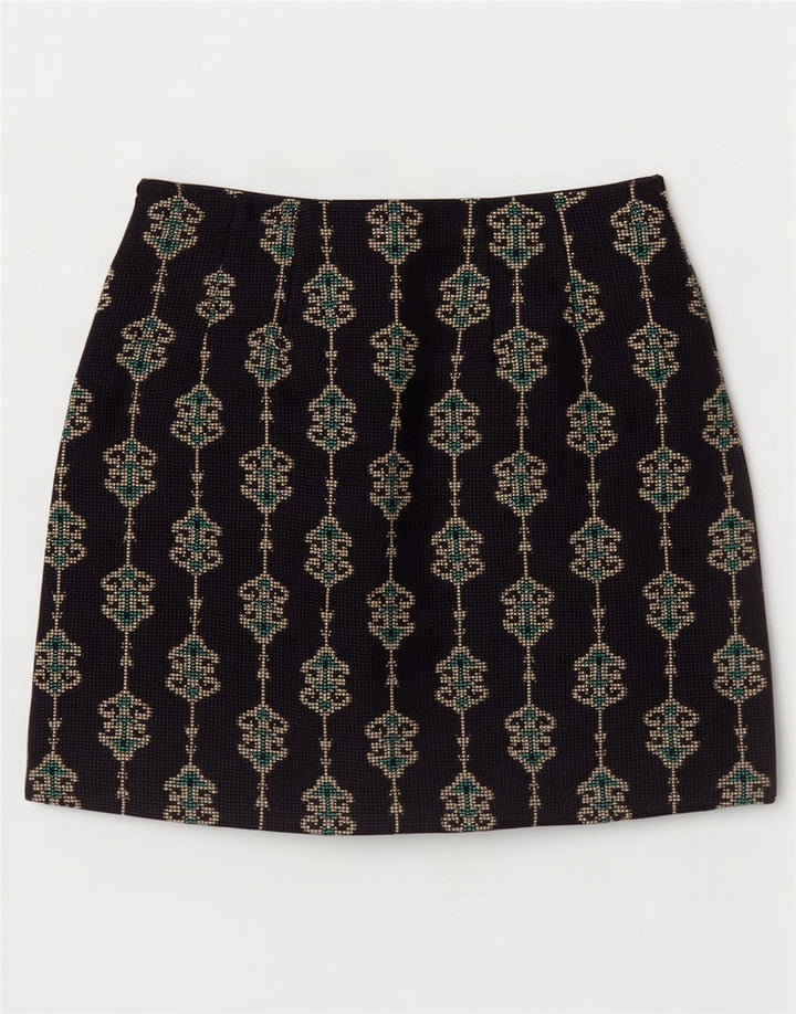 Zara Γυναικεία Μίνι Φούστα XS W24 Navy Blue Paisley Polyester