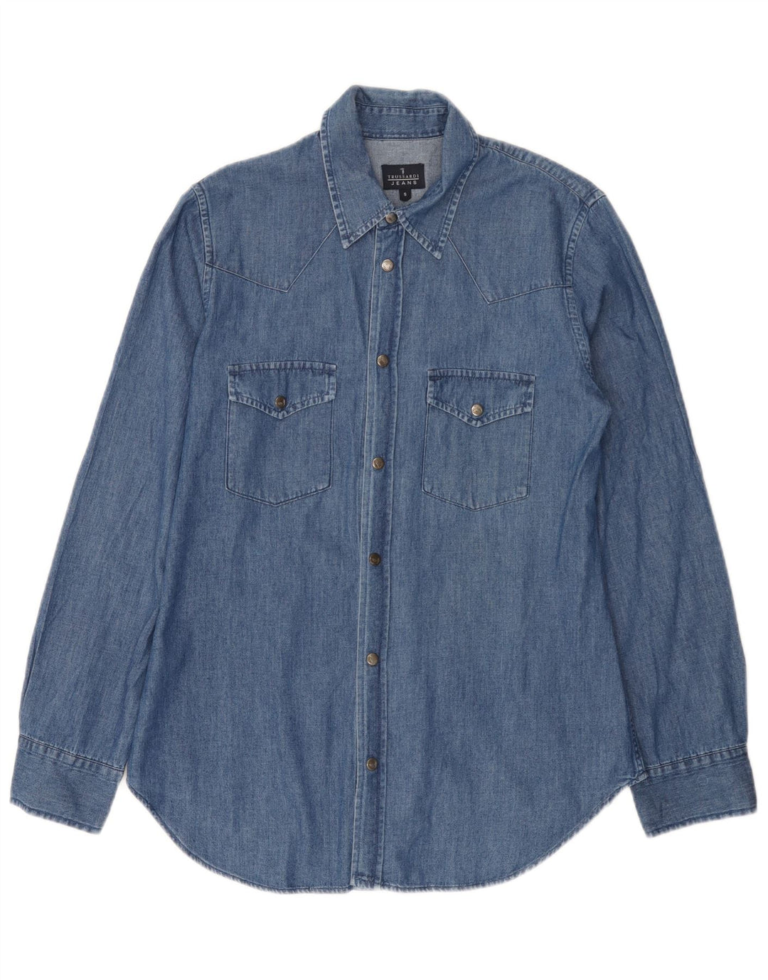 Ανδρικό τζιν πουκάμισο Trussardi Jeans Μικρό Μπλε Βαμβακερό