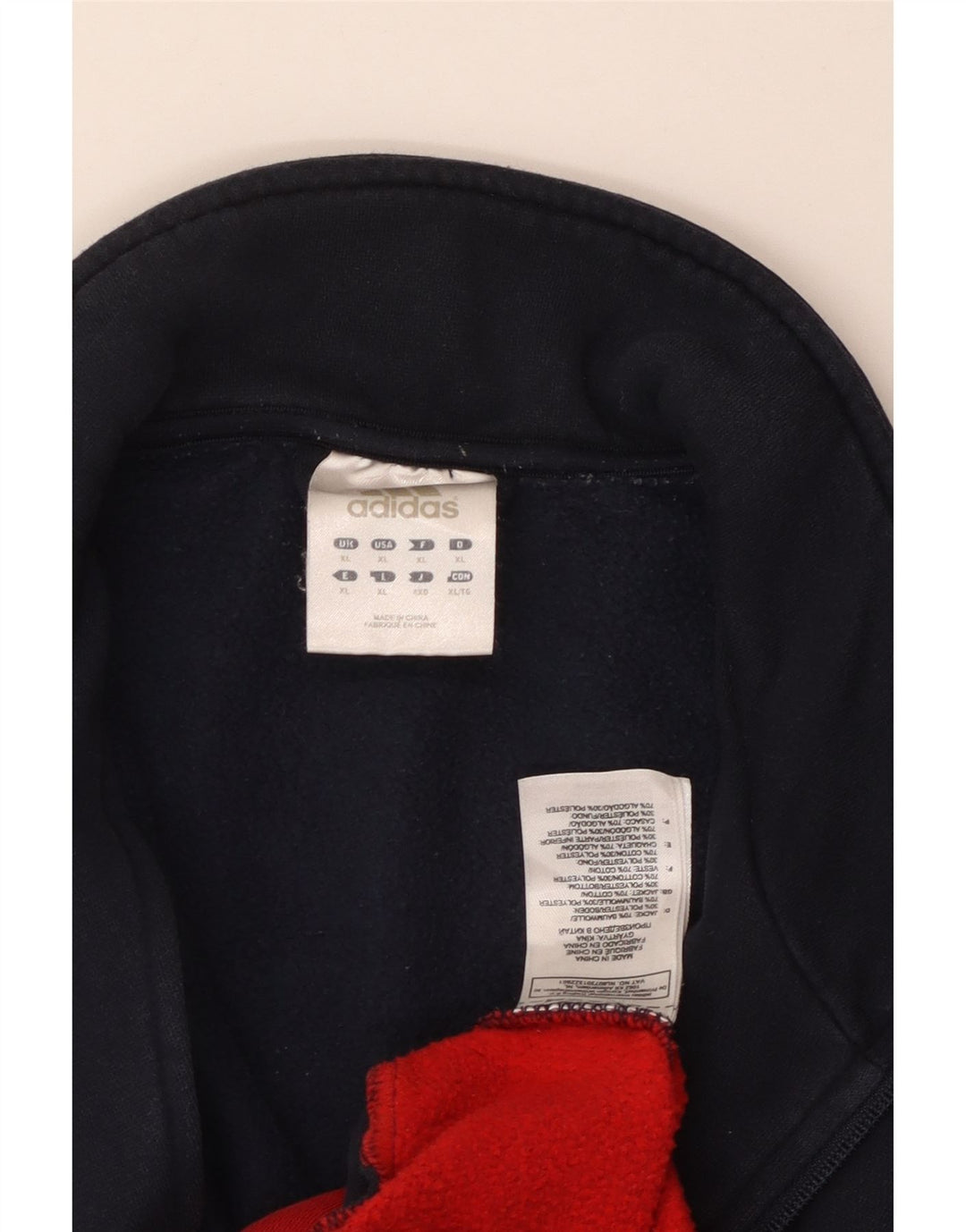 Ανδρική φόρμα Adidas Top Jacket XL Navy Blue Colourblock Βαμβακερό