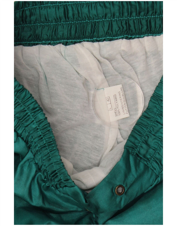 Vintage ανδρική φόρμα παντελόνι Joggers Large Green Polyamide