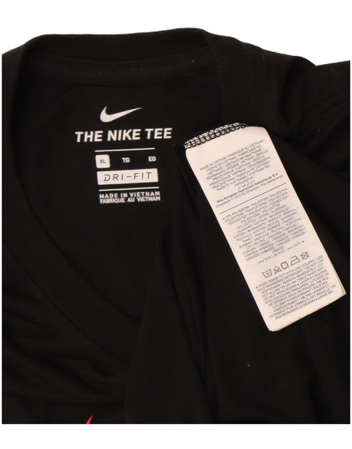 Ανδρικό T-Shirt Nike με γραφικό Dri Fit Top XL μαύρο πολυεστέρα