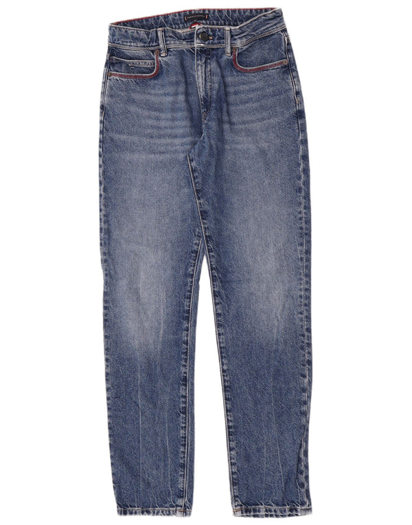 Tommy Hilfiger Boys Straight Jeans 13-14 ετών W27 L30 Μπλε βαμβακερό