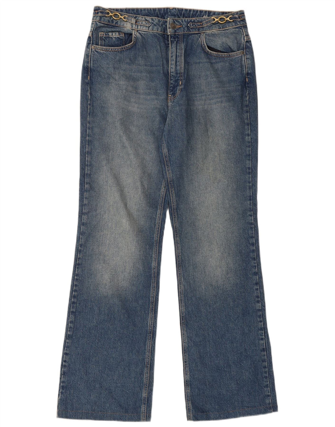 Massimo Dutti γυναικείο ψηλό μποτάκι τζιν EU 40 Medium W30 L31 Blue