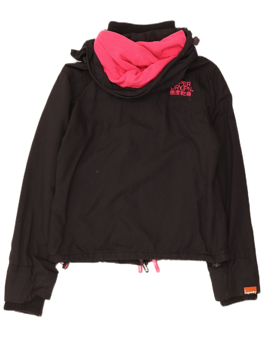 Superdry Γυναικείο Μπουφάν Windbreaker Graphic UK 14 Medium Black