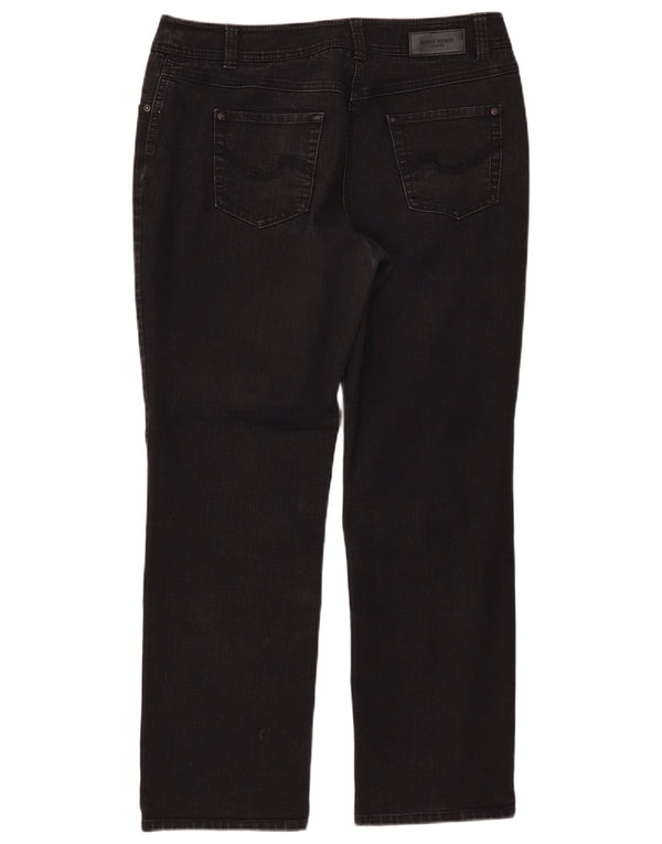 Gerry Weber Womens Regular Fit Straight Jeans UK 16 Large W34 L40 Black