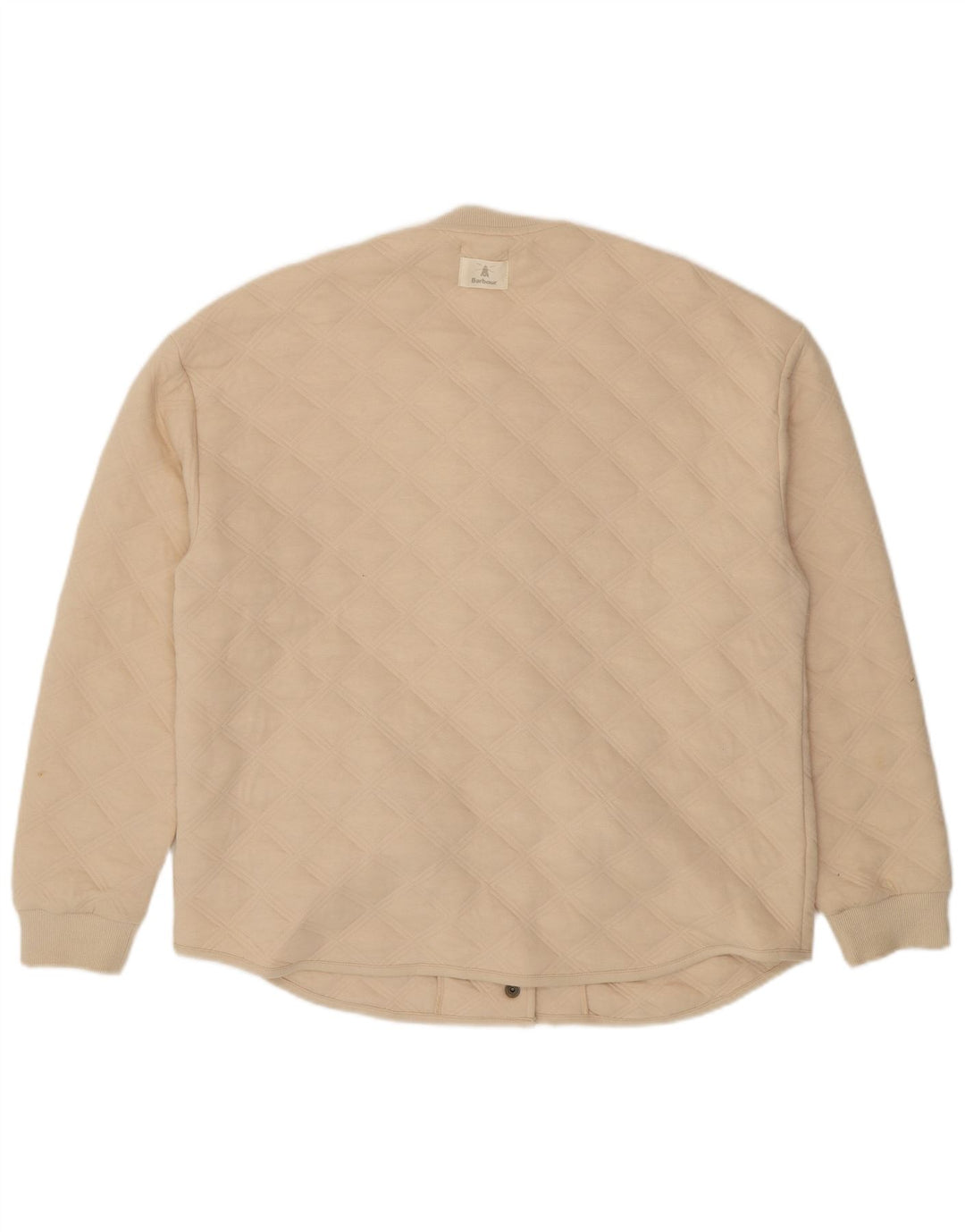 Γυναικείο καπιτονέ μπουφάν Barbour UK 10 Small Beige βαμβακερό