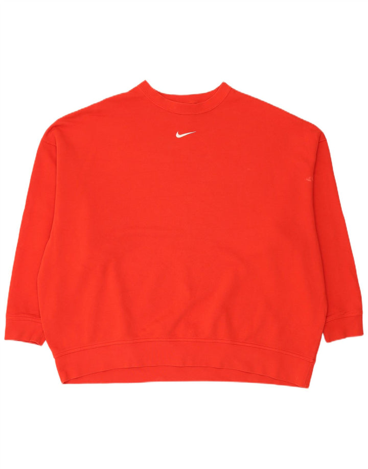 Ανδρικό φούτερ Nike με χαλαρή εφαρμογή, μεσαίο κόκκινο βαμβακερό