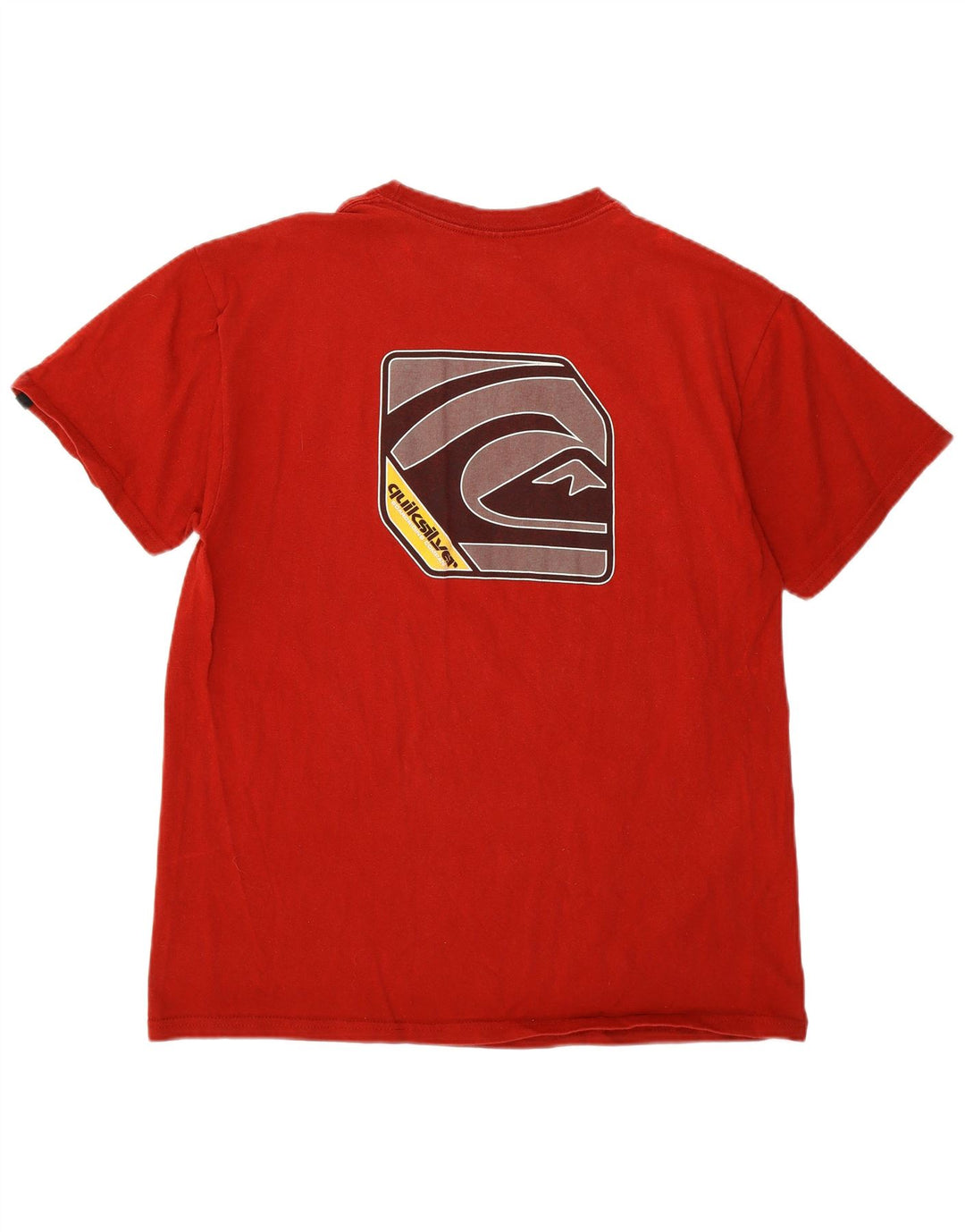 Ανδρικό γραφικό μπλουζάκι Quiksilver Top μεγάλο κόκκινο βαμβακερό