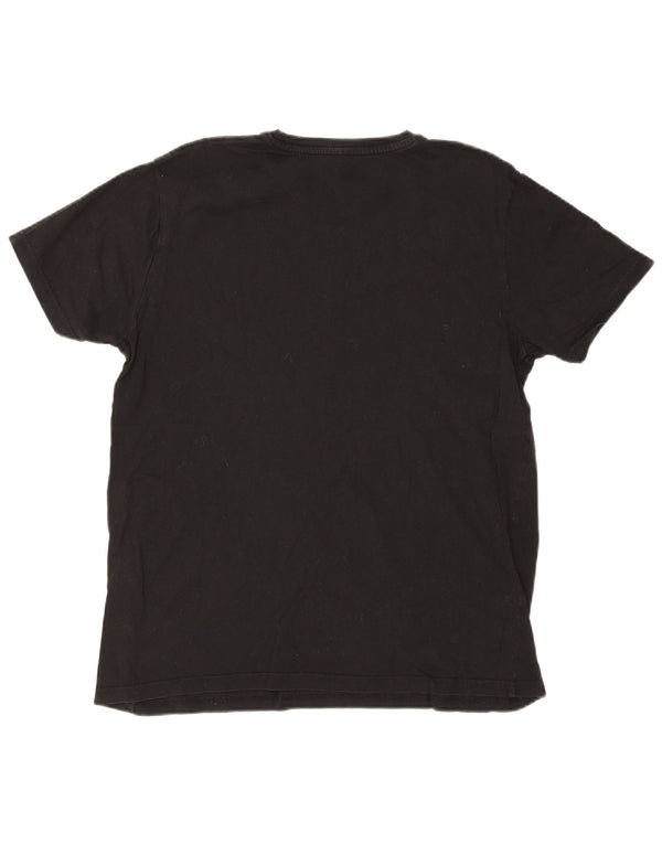 Γυναικείο γραφικό μπλουζάκι Alpha Industries Top UK 16 μεγάλο μαύρο βαμβακερό