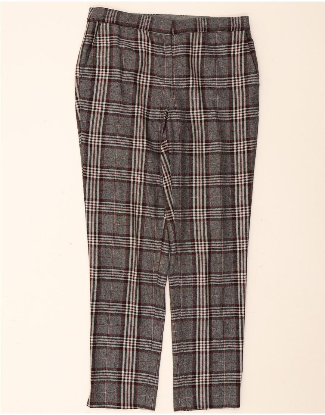Massimo Dutti Γυναικείο παντελόνι Chino EU 40 Medium W30 L29 Grey Check